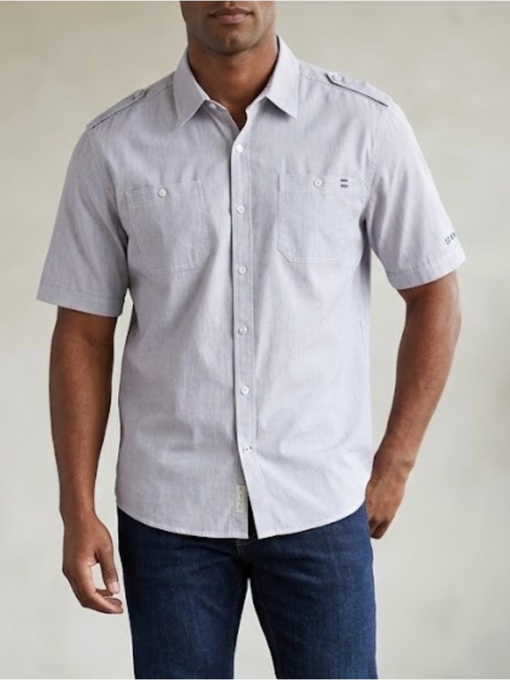 Sean John Light purple Short-Sleeve Button-Down Shirt size 3XL
